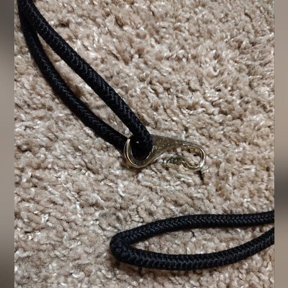 Vintage Bungee Belt With Braided Multicolor Woven Cords And Golden Beads - Picture 7 of 8